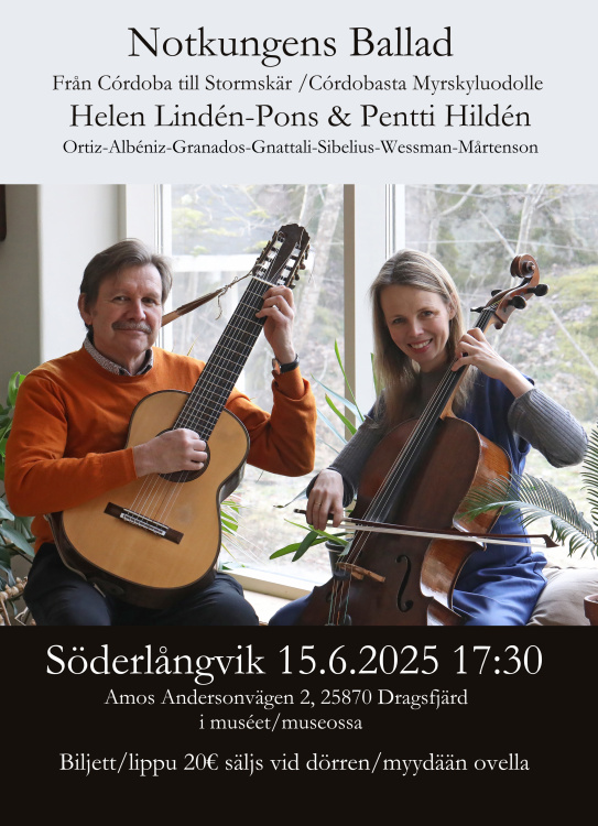 Liljendaldagarnas kammarmusikkonsert i Liljendal kyrka Helen Lindén-Pons och Pentti Hildén