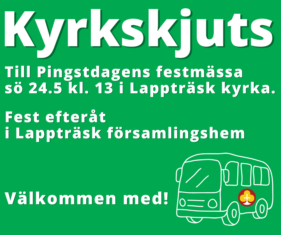 Info om kyrkskjuts. Buss